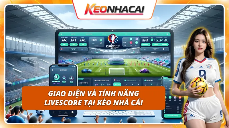Trải nghiệm Livescore với giao diện mượt, thao tác cực dễ